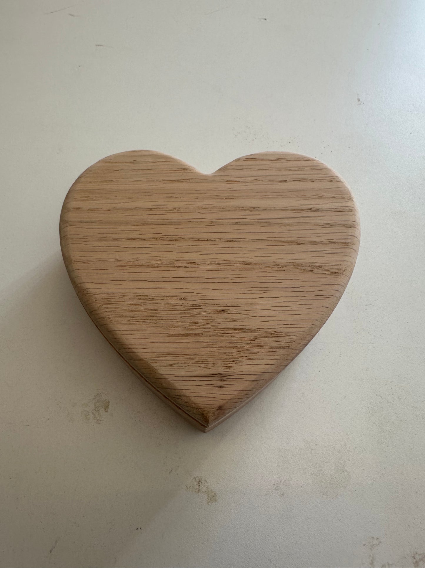 Red Oak Heart Box