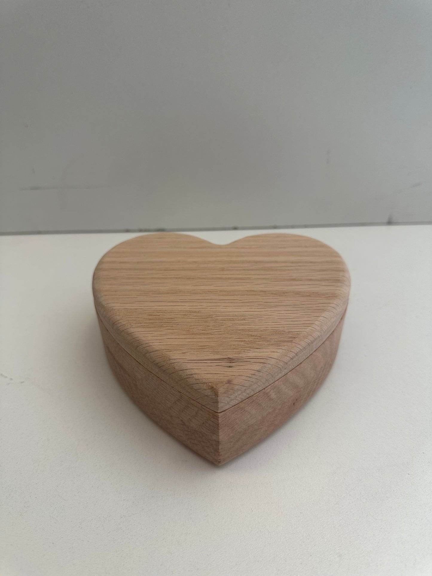 Red Oak Heart Box