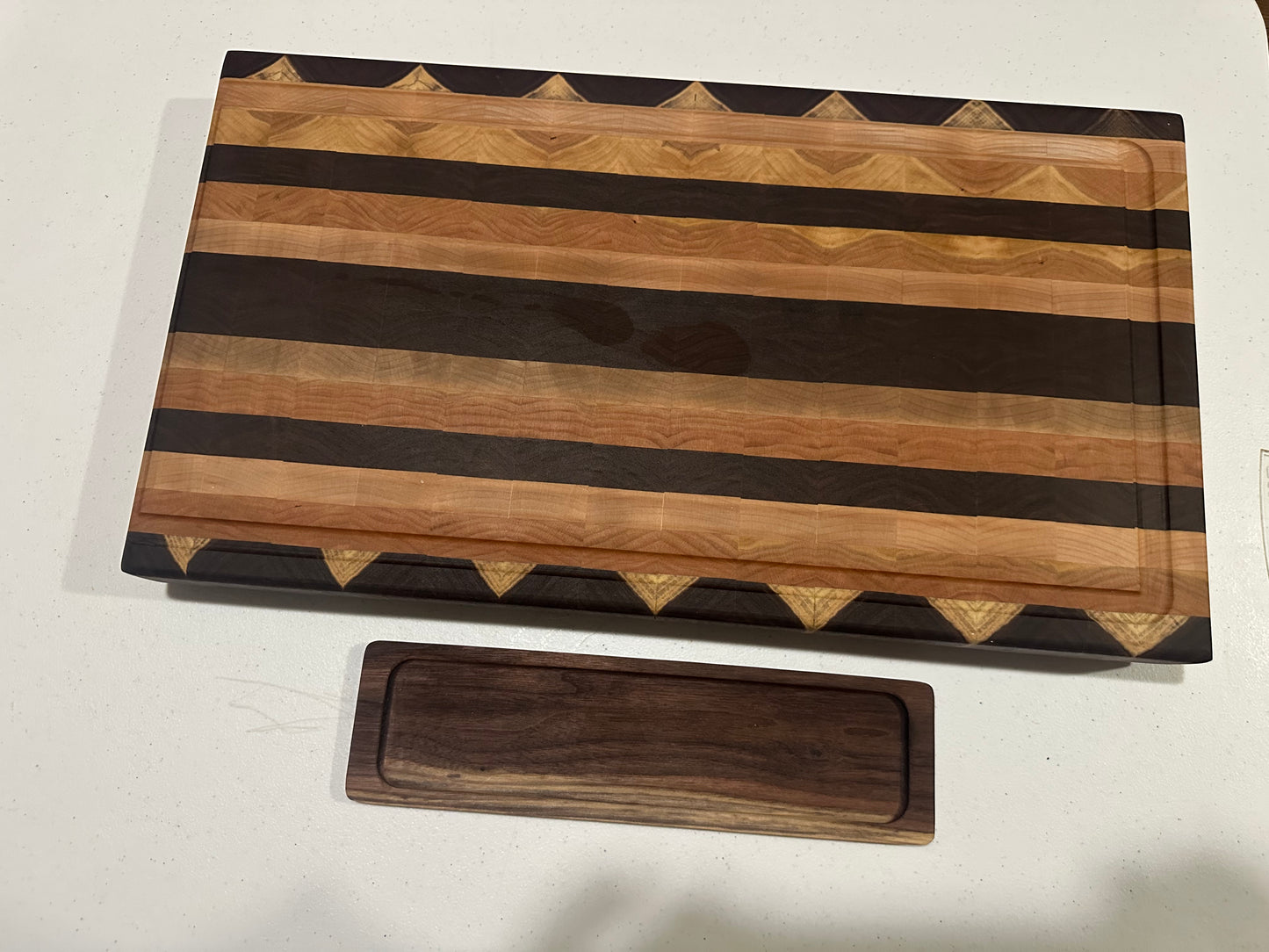 Sloped End Grain Cutting Board