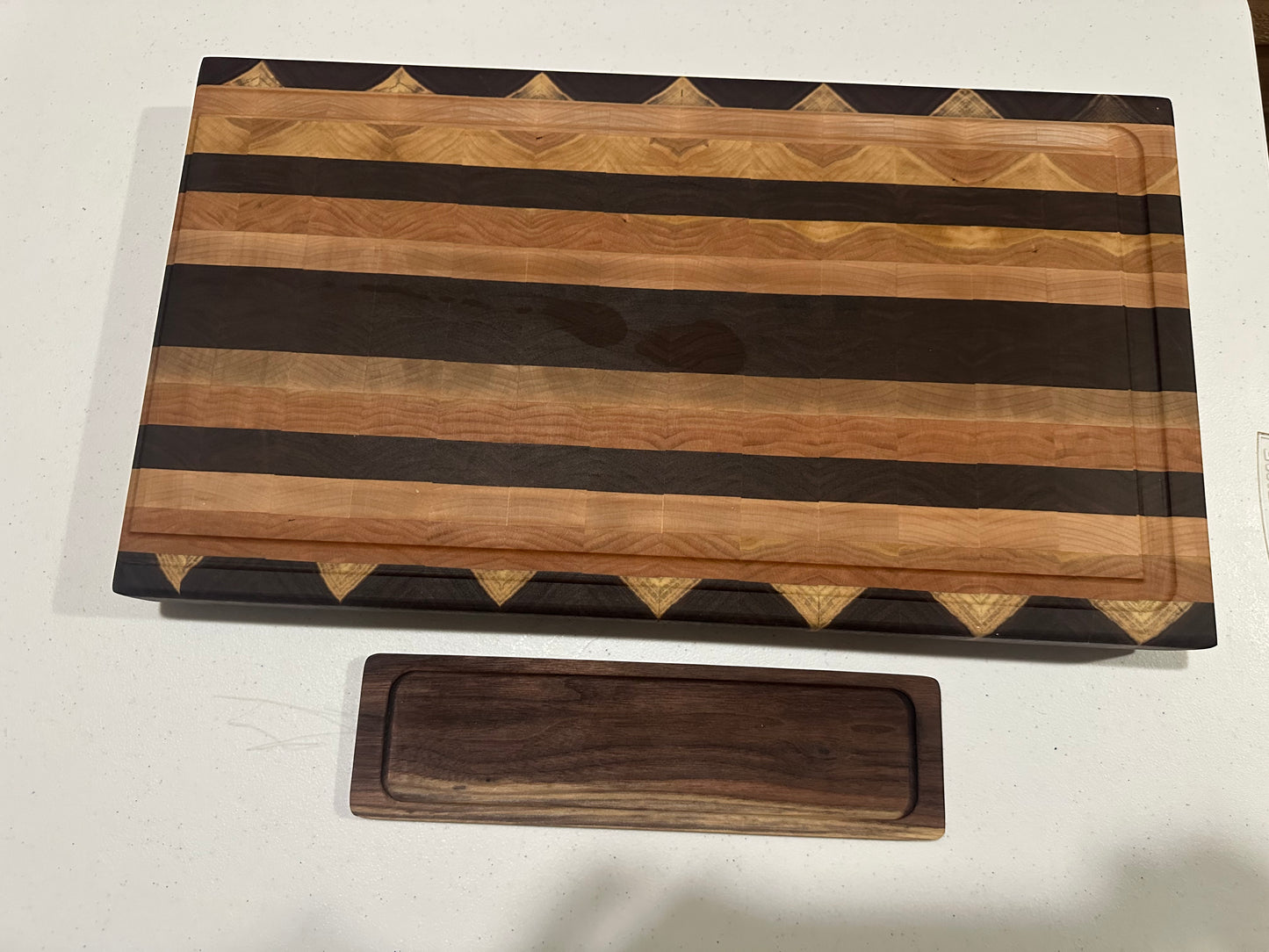 Sloped End Grain Cutting Board