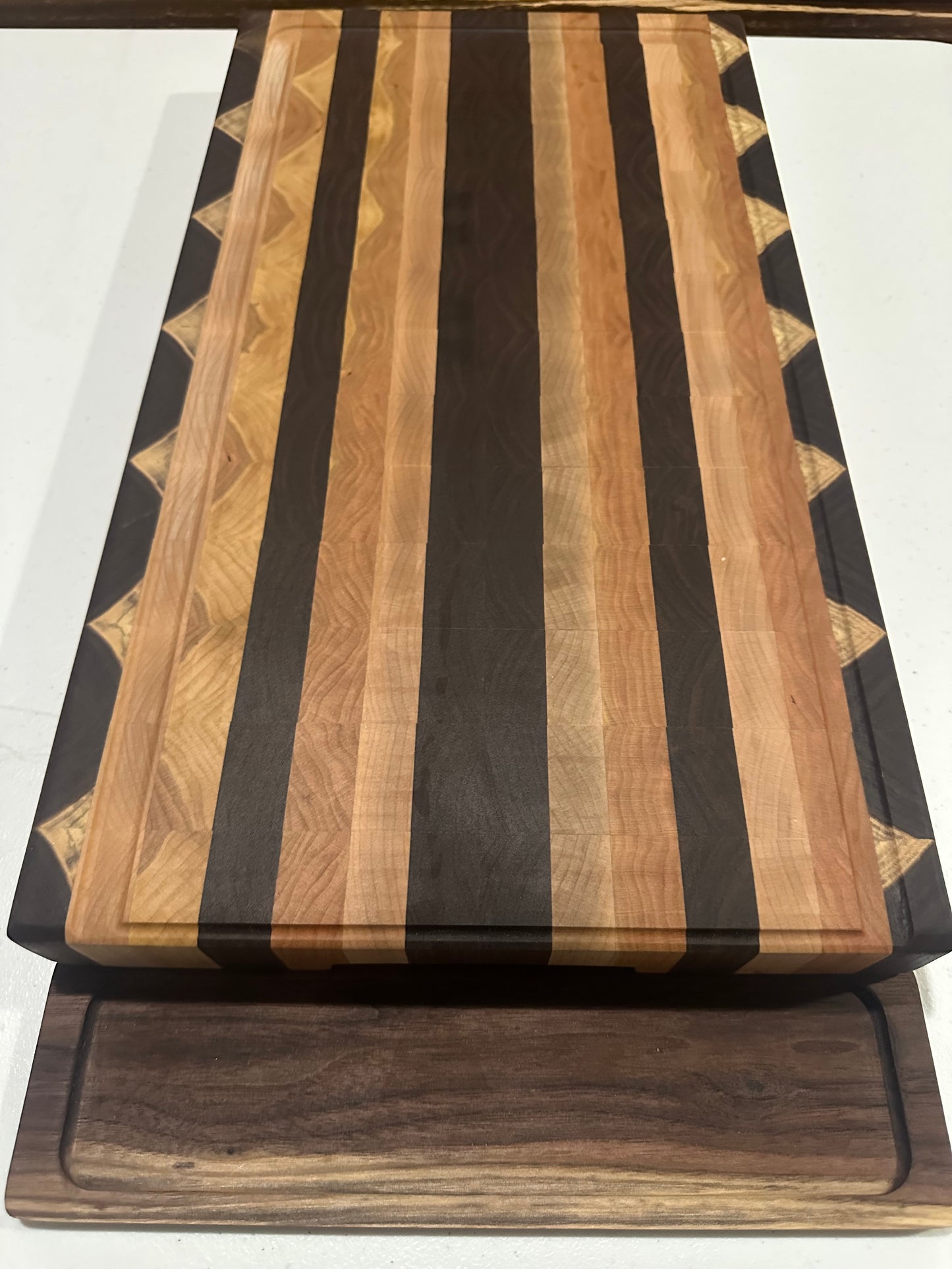 Sloped End Grain Cutting Board